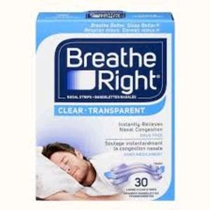 🎈FREE WITH PURCHASE NEW Breathe Right Large Clear Strips (30)